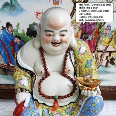 TƯỢNG DI LẶC CƯỠI THIỀN THỪ 3 CHÂN